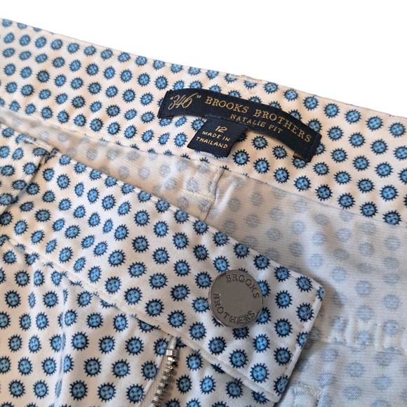 BROOKS BROTHERS WOMEN'S POLKA DOT SIZE 12 PANTS. - Picture 2 of 4